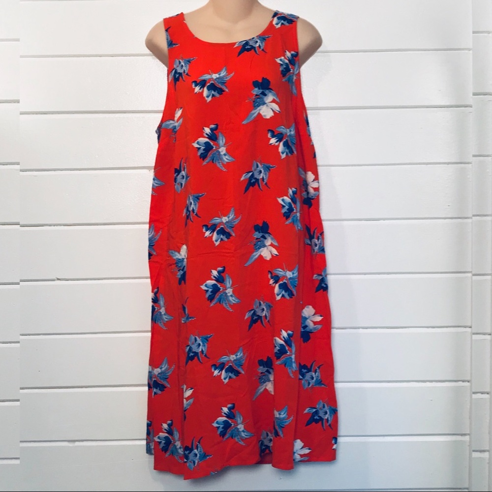 {Ava and Vic} orange floral dress